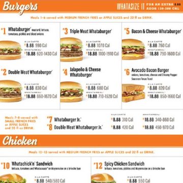 Whataburger Digital Menus